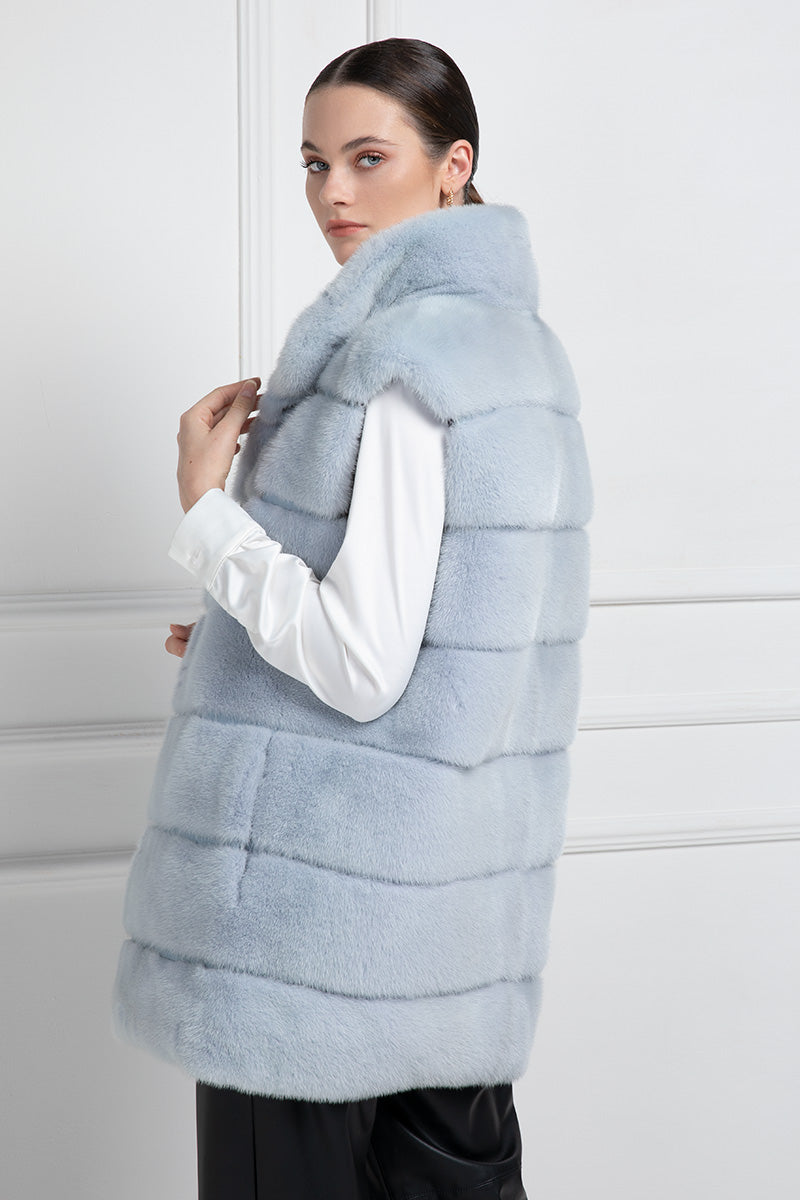 Sky Mink Vest