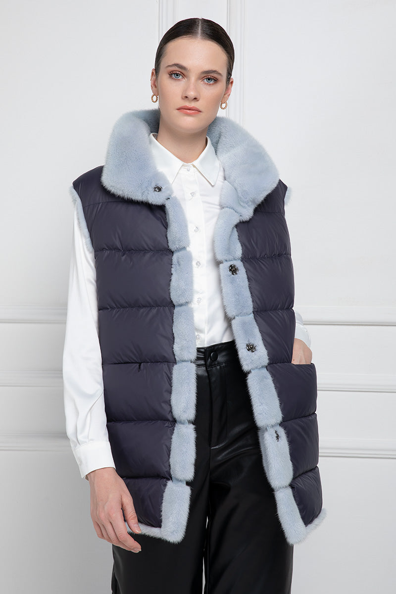 Sky Mink Vest