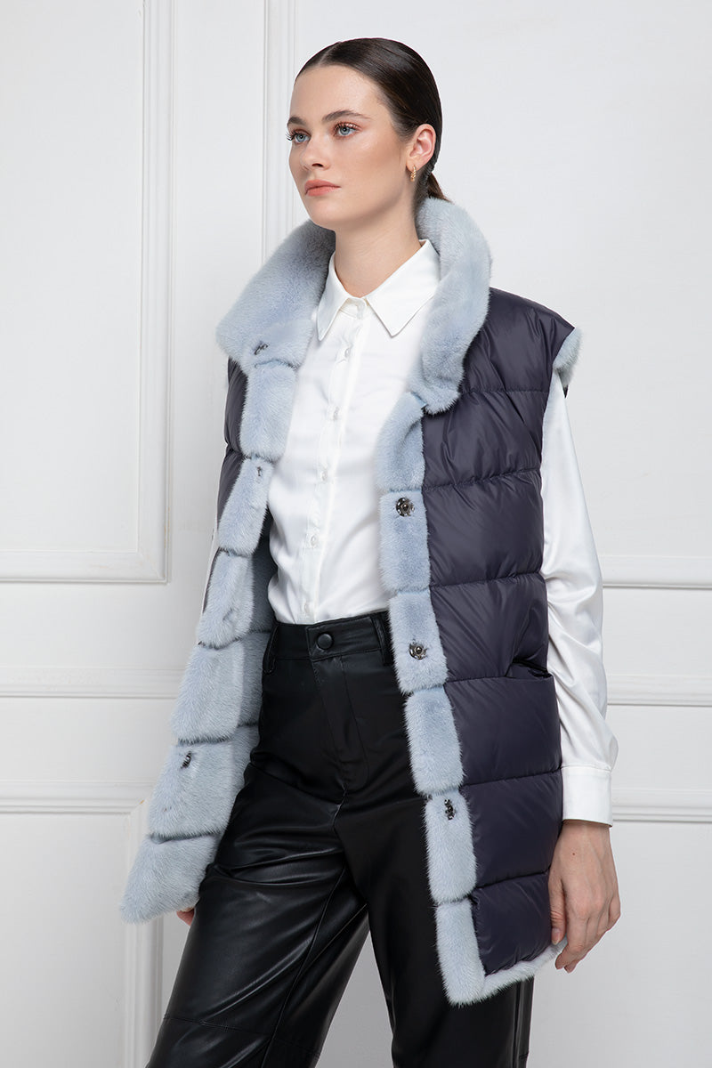 Sky Mink Vest