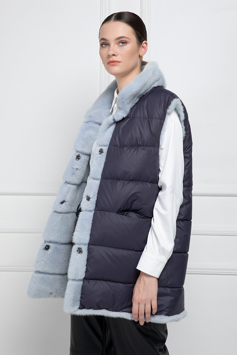 Sky Mink Vest